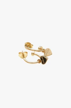 Stolen Girlfriends Club Stolen Heart Anchor Sleeper Earrings18ct Gold Plated