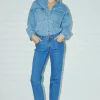 Abrand Jeans 95 Stovepipe Liliana Blue Slim Mid Rise Denim Jean