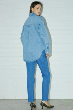 Abrand Jeans 95 Stovepipe Liliana Blue Slim Mid Rise Denim Jean