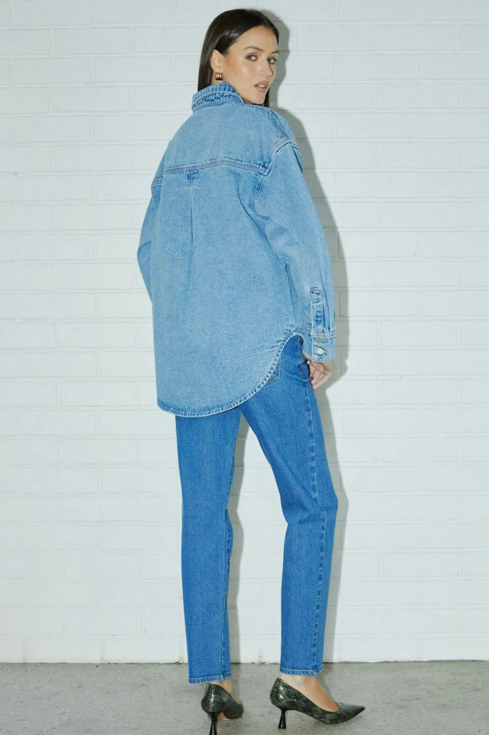 Abrand Jeans 95 Stovepipe Liliana Blue Slim Mid Rise Denim Jean