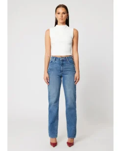 Abrand Jeans 94 Straight Kim Mid Blue Jean