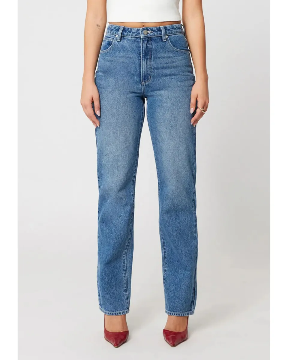 Abrand Jeans 94 Straight Kim Mid Blue Jean