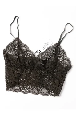 Queen of the Foxes Strappy Black Lace Bralette