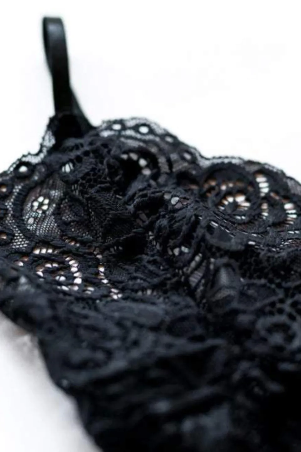 Queen of the Foxes Strappy Black Lace Bralette