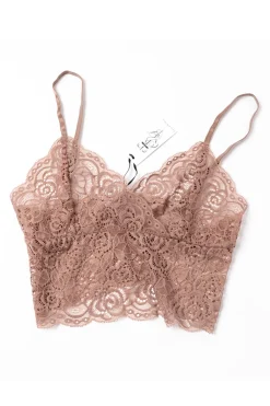 Queen Of The Foxes Strappy Rose Lace Bralette