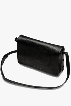 Status Anxiety Succumb Shoulder Bag Black Fold Over Side Studs