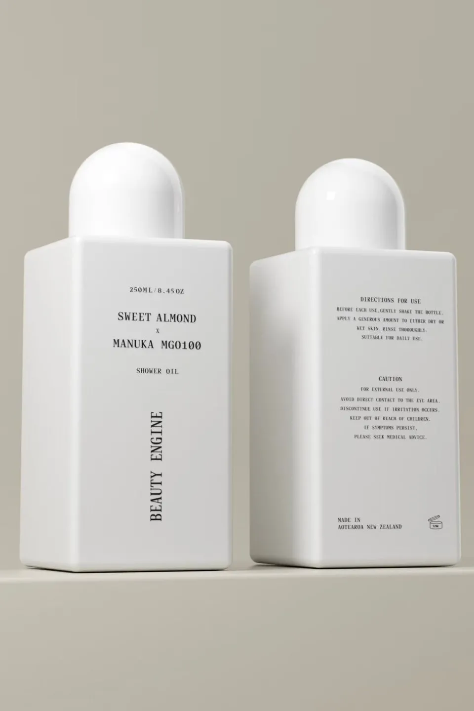 Beauty Engine Sweet Almond + Manukau Honey White 100ml Shower Oil