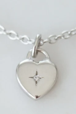Sophie Sweetheart Silver Necklace