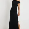 Georgia Mae Swift Black Shimmer Jersey Reversible Sleeveless Maxi Dress