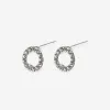 Pilgrim Tessa Preciosa Crystals on Small Silver Circle EOL Studs