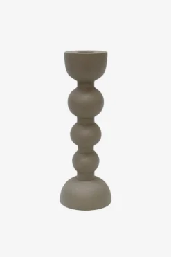 Le Forge Textured White Stacked Ball 23cm Candle Stick