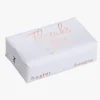 Huxter Thank You White Rose Gold Foil Lemongrass Wrapped Soap Bar
