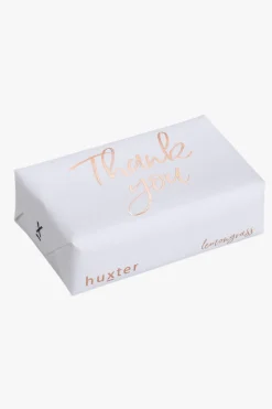 Huxter Thank You White Rose Gold Foil Lemongrass Wrapped Soap Bar