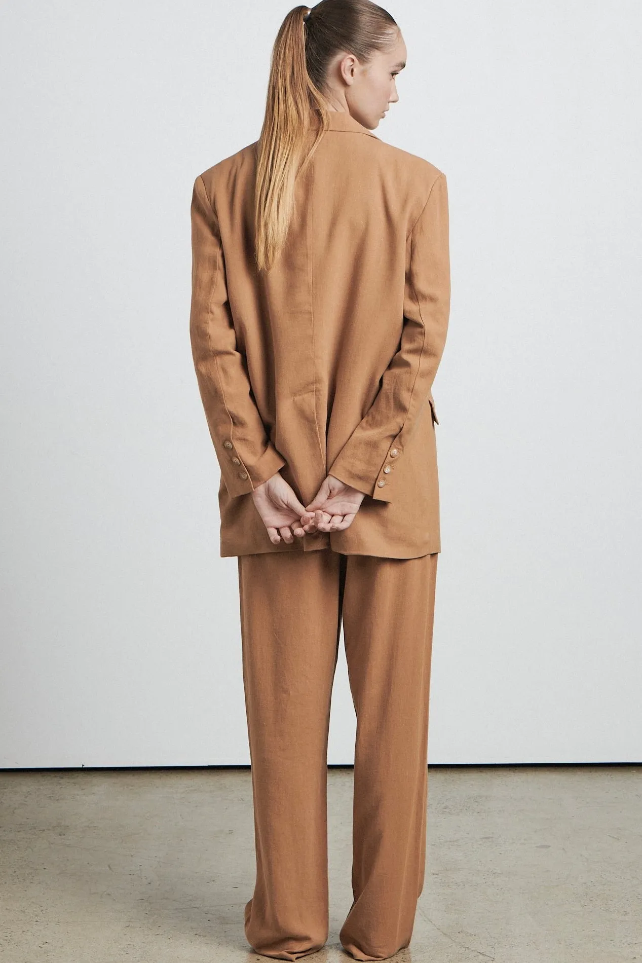 Bare The Cinnamon Oversized Blazer