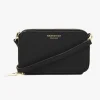 Nakedvice The Kiki Gold Double Zip Mini Crossbody Bag Black Leather