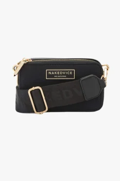 Nakedvice The Lexie Gold Hardware Black Nylon Bag