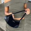 Nakedvice The Reggie Black Suede Leather Shoulder Bag