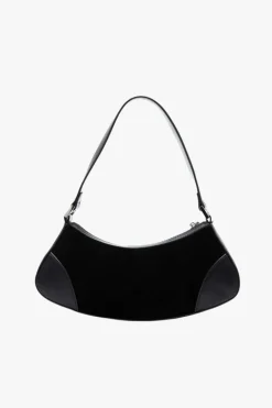 Nakedvice The Reggie Black Suede Leather Shoulder Bag