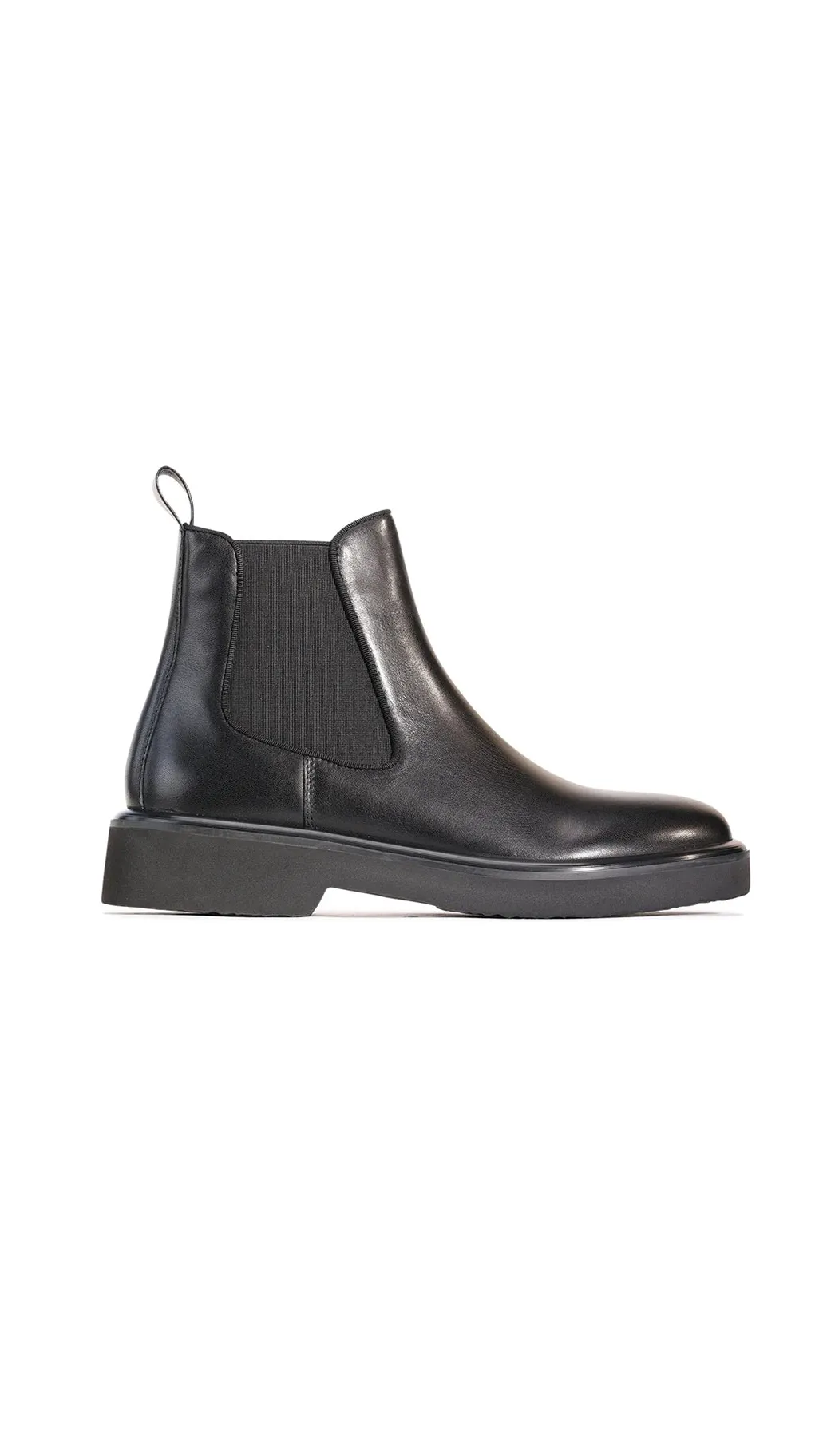 EOS Thea Black Chelsea Elastic Ankle Boot