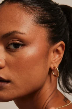 Humble + Heart Thick Classic EOL Gold Hoop Earrings