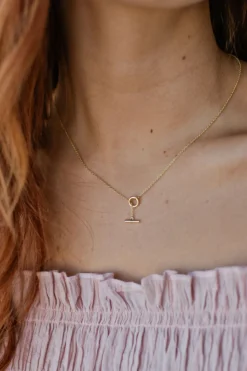 Sophie Thread Bar Necklace Gold EOL