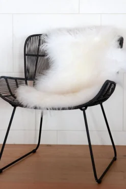 Home Lab Tibetan Lamb Fur Rug Ivory 60 X 90cm