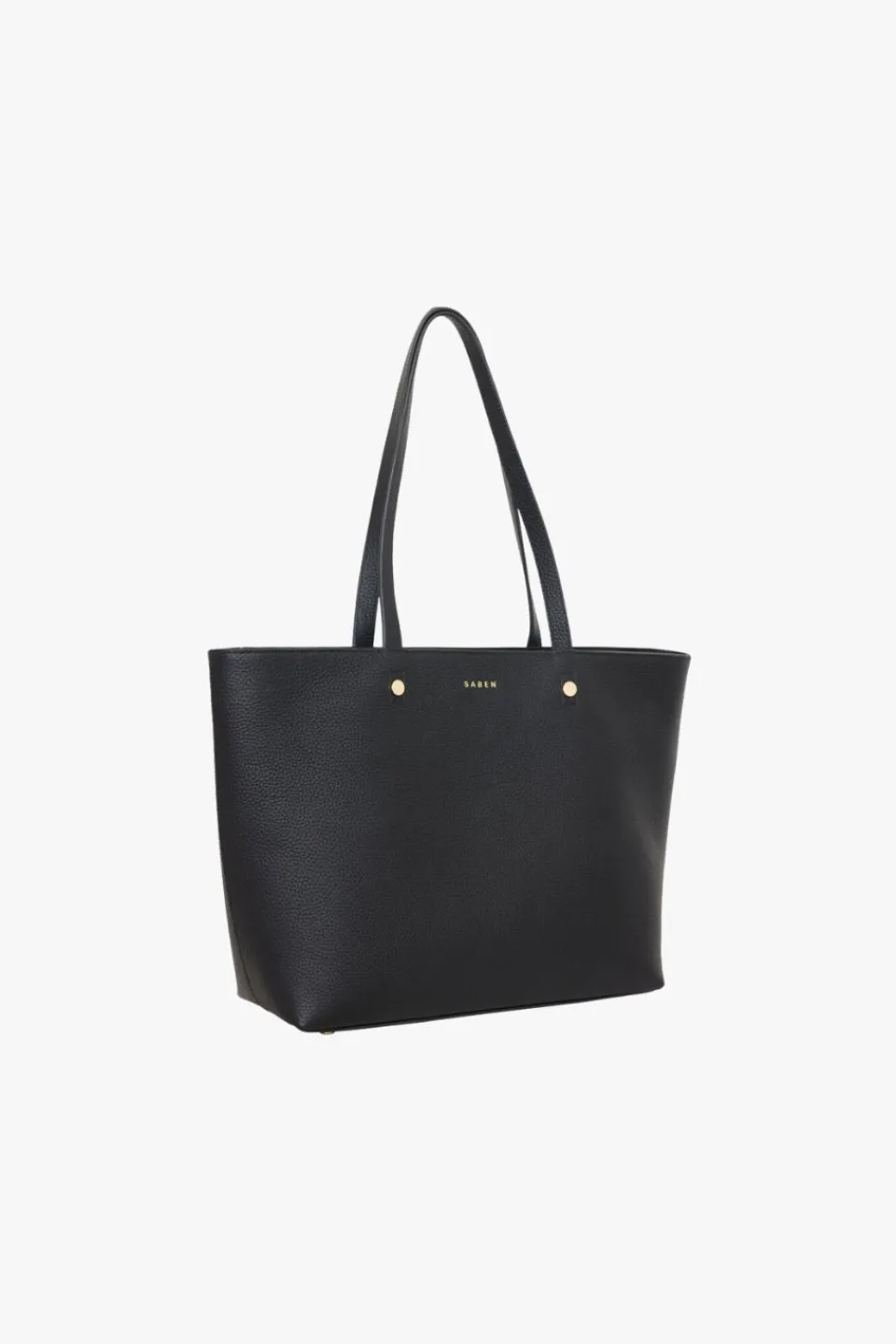 Saben Tilbury Black + Chain Print Leather Shoulder Bag