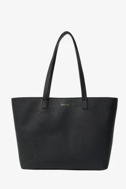 Saben Tilbury Black + Midnight Blue Leather Shoulder Bag