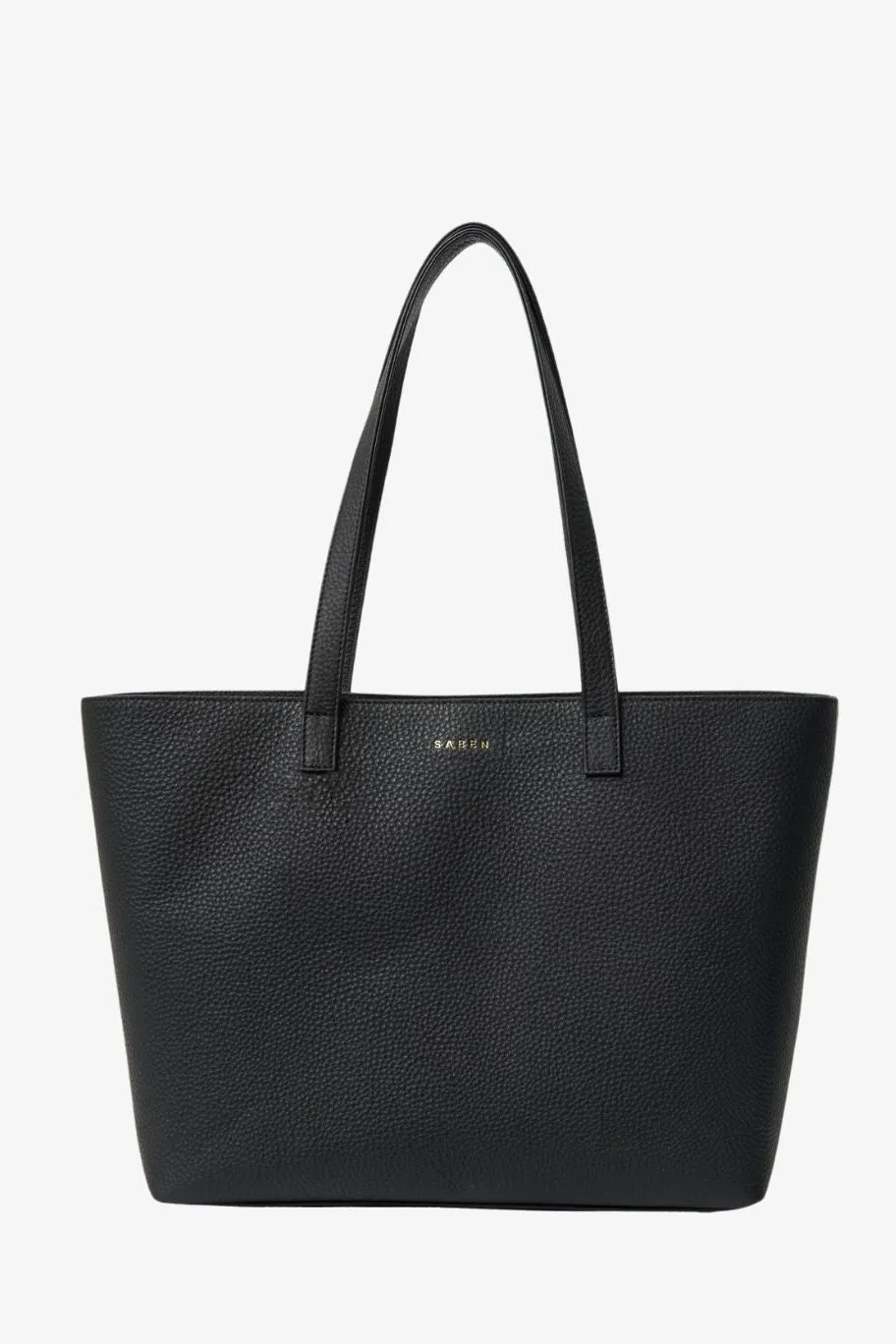 Saben Tilbury Black + Midnight Blue Leather Shoulder Bag
