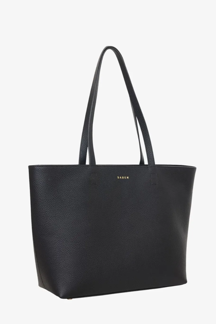 Saben Tilbury Black + Midnight Blue Leather Shoulder Bag