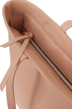 Saben Tilbury Taupe Leather Shoulder Bag