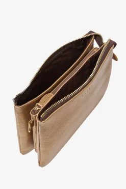 Saben Tilly Brushed Bronze Leather Crossbody Bag