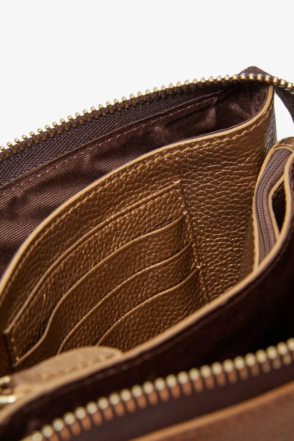 Saben Tilly Brushed Bronze Leather Crossbody Bag