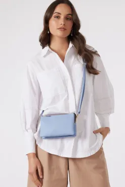 Saben Tilly Hydrangea Leather Crossbody Bag