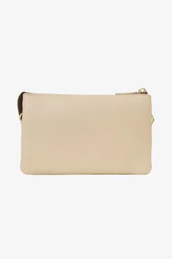 Saben Tilly Multi Pocket Biscotti Leather Crossbody Bag