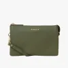 Saben Tilly Multi Pocket Cactus Leather Crossbody Clutch