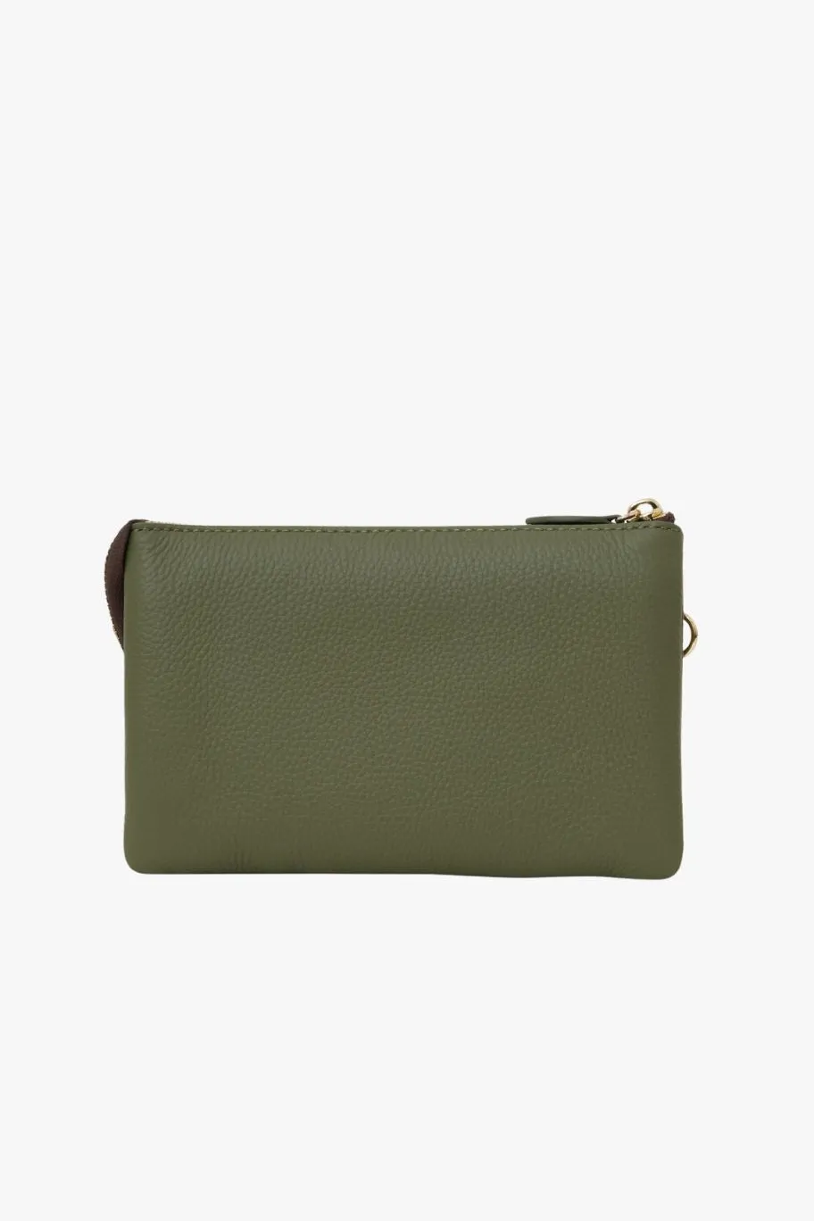 Saben Tilly Multi Pocket Cactus Leather Crossbody Clutch