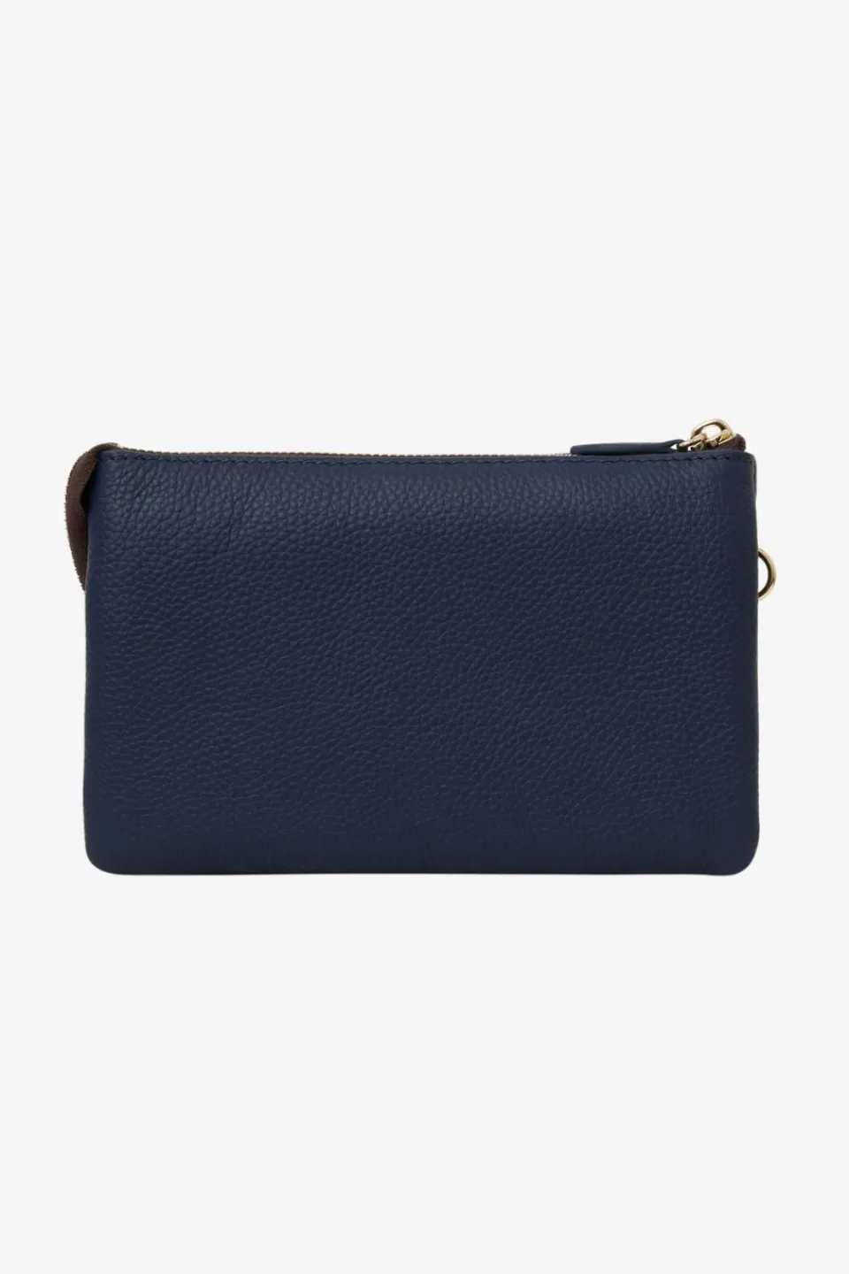 Saben Tilly Multi Pocket Midnight Blue Leather Crossbody Clutch
