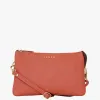 Saben Tilly Multi Pocket Terracotta Crossbody Clutch