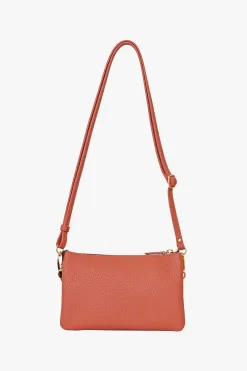 Saben Tilly Multi Pocket Terracotta Crossbody Clutch