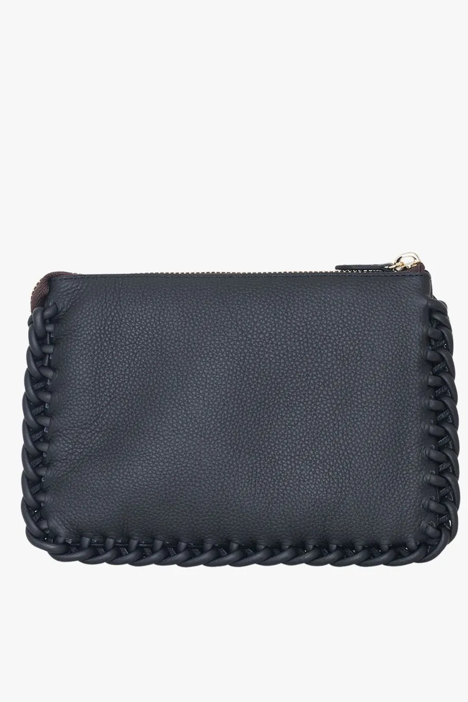Saben Tilly's Big Sis Black Plait Edge Crossbody Bag