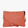 Saben Tilly's Big Sis Crossbody Terracotta Leather Large Clutch