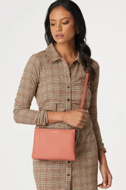 Saben Tilly's Big Sis Crossbody Terracotta Leather Large Clutch
