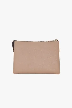 Saben Tilly's Big Sis Taupe Leather Crossbody Bag