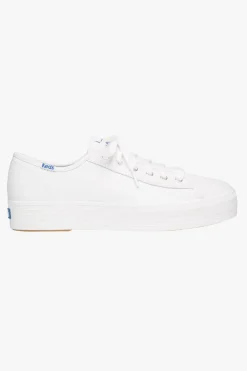 Keds Triple Kick White Leather Mid Sneaker