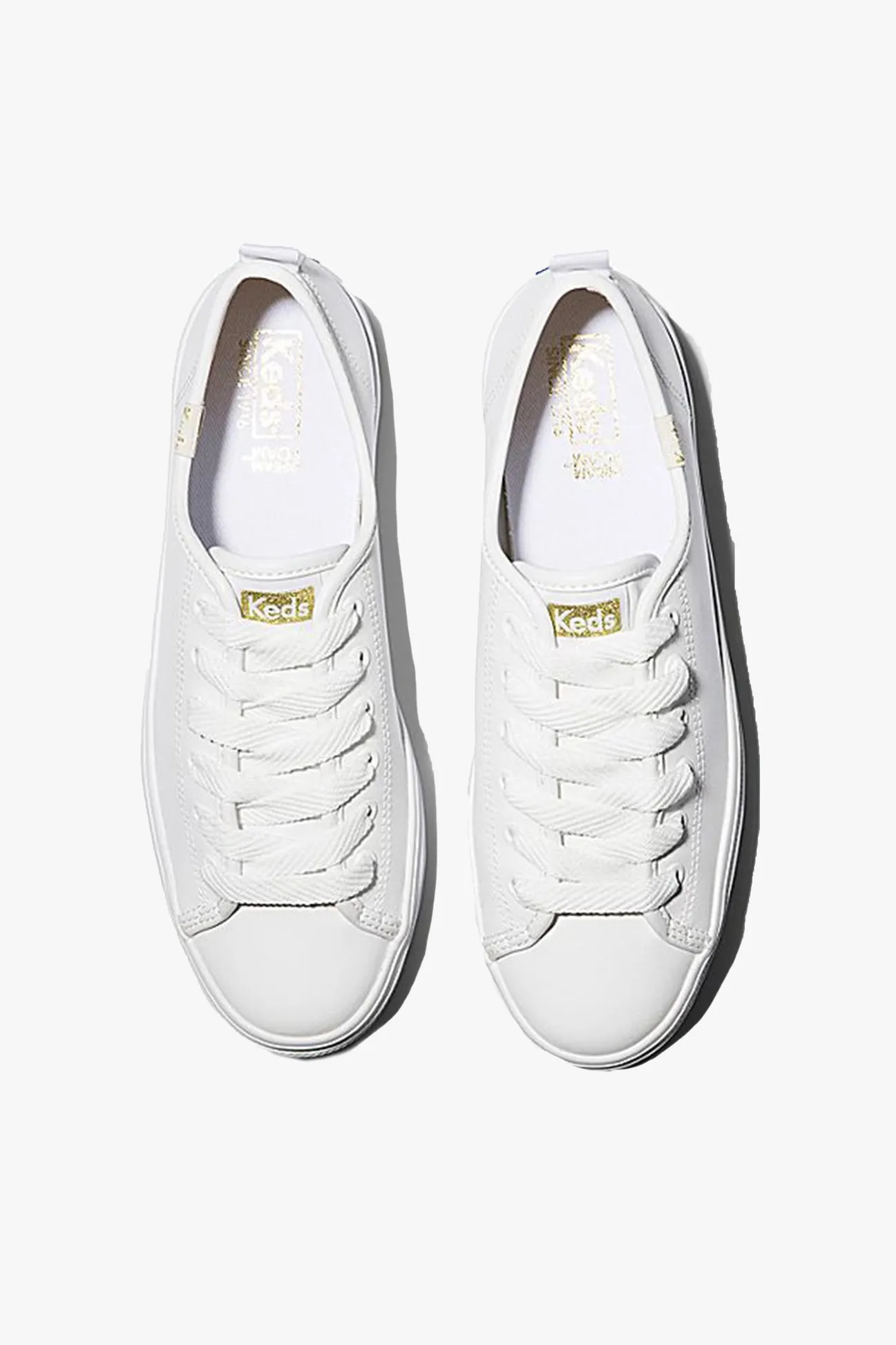 Keds Triple Up White Leather Platform Sneaker