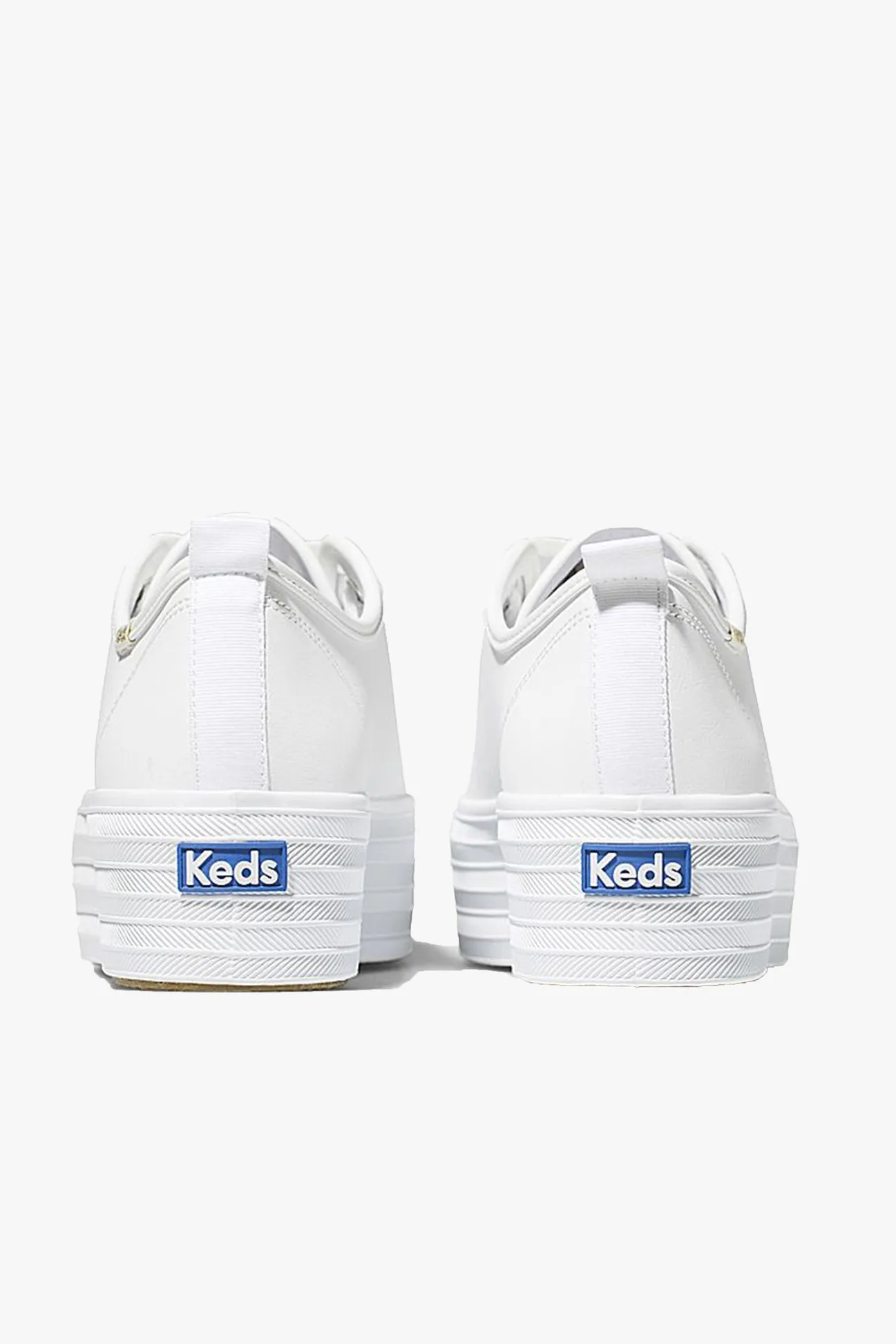 Keds Triple Up White Leather Platform Sneaker