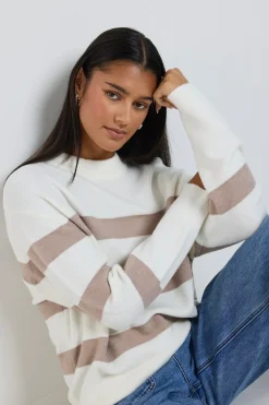 Stories be Told True Natural Stripe Crew Knit Jumper
