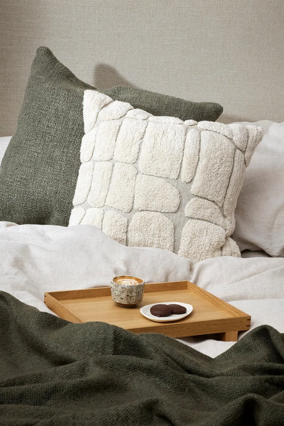 Baya Tundra Cream Pebble Feather Inner 50x50cm Cushion