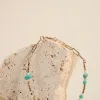 Humble + Heart Turquoise Bead Gold Bracelet